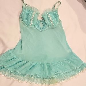 Sea foam bustier nightie size M